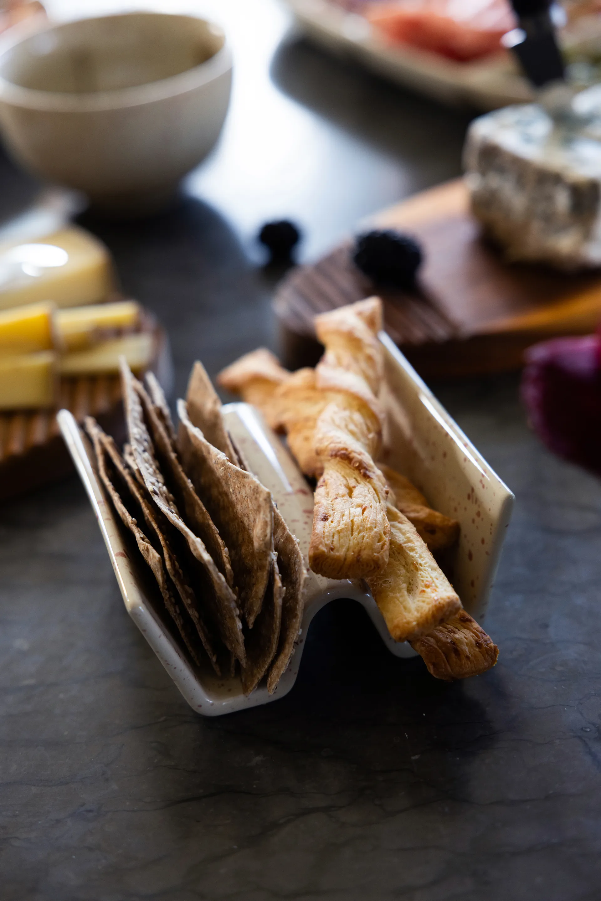 Ditte タコスタンド 2個セット, Beige-burgundy Sagaform | サガフォルム