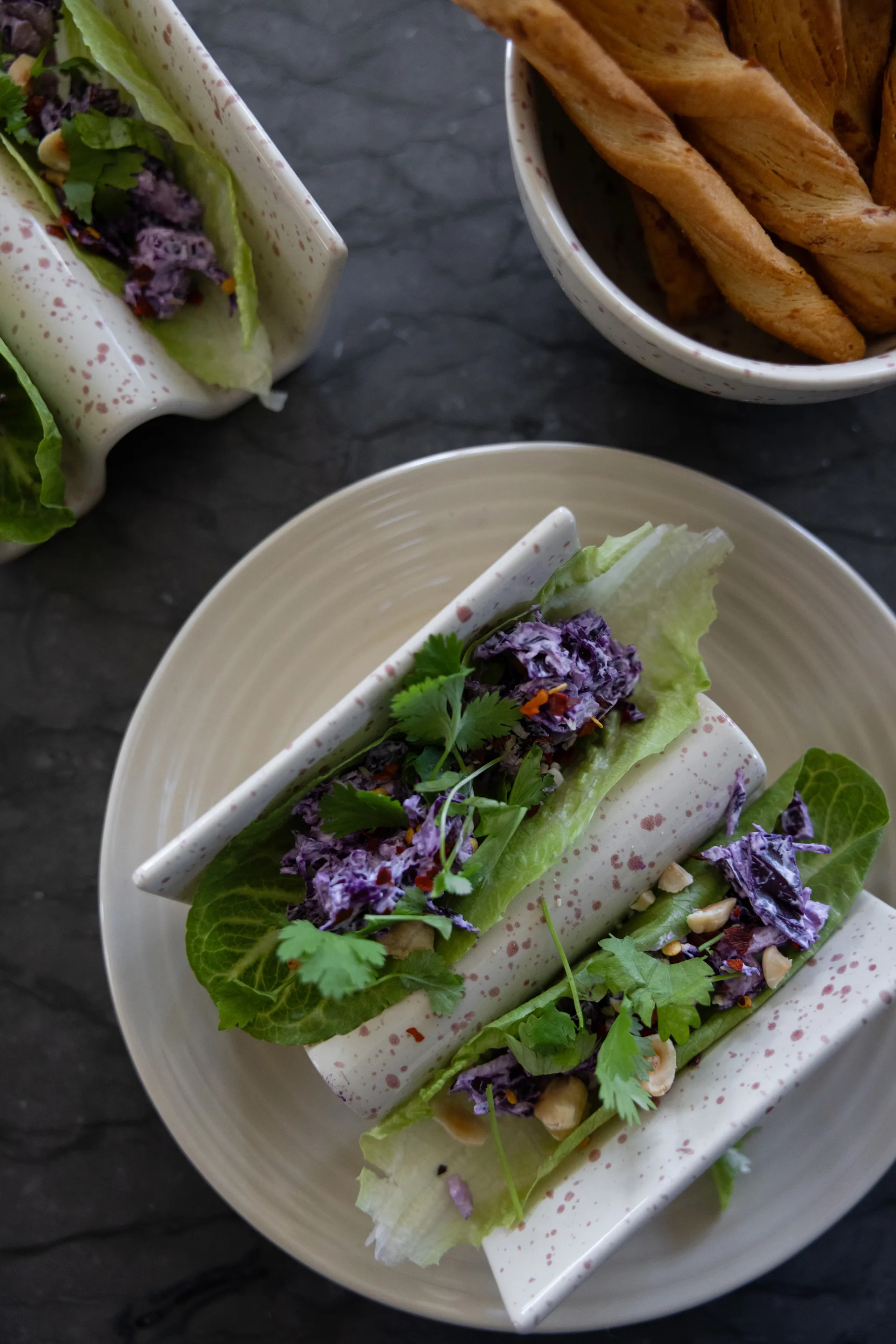 Ditte タコスタンド 2個セット, Beige-burgundy Sagaform | サガフォルム