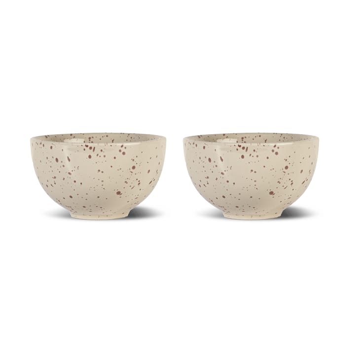 Ditte ボウル 2個 - Beige-burgundy - Sagaform | サガフォルム