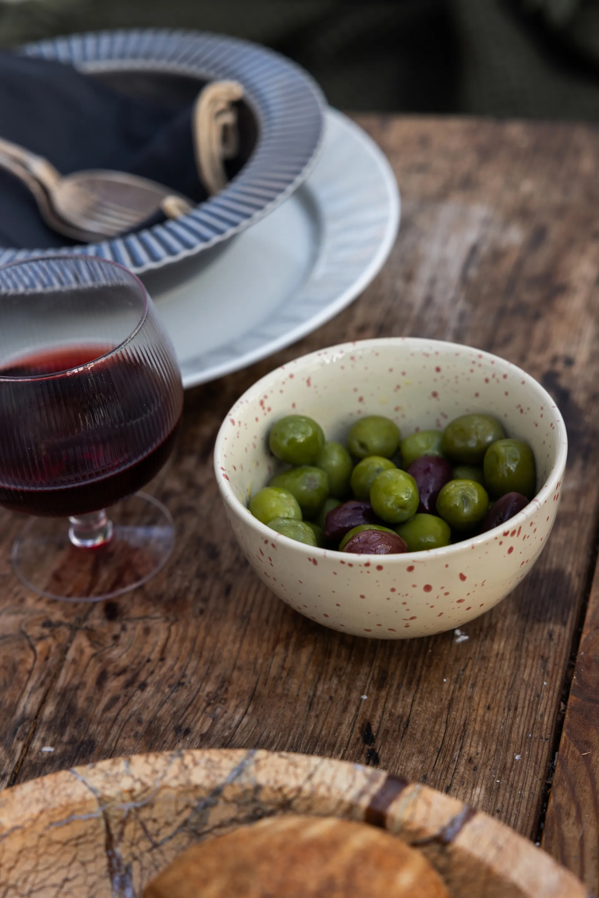 Ditte ボウル 2個, Beige-burgundy Sagaform | サガフォルム