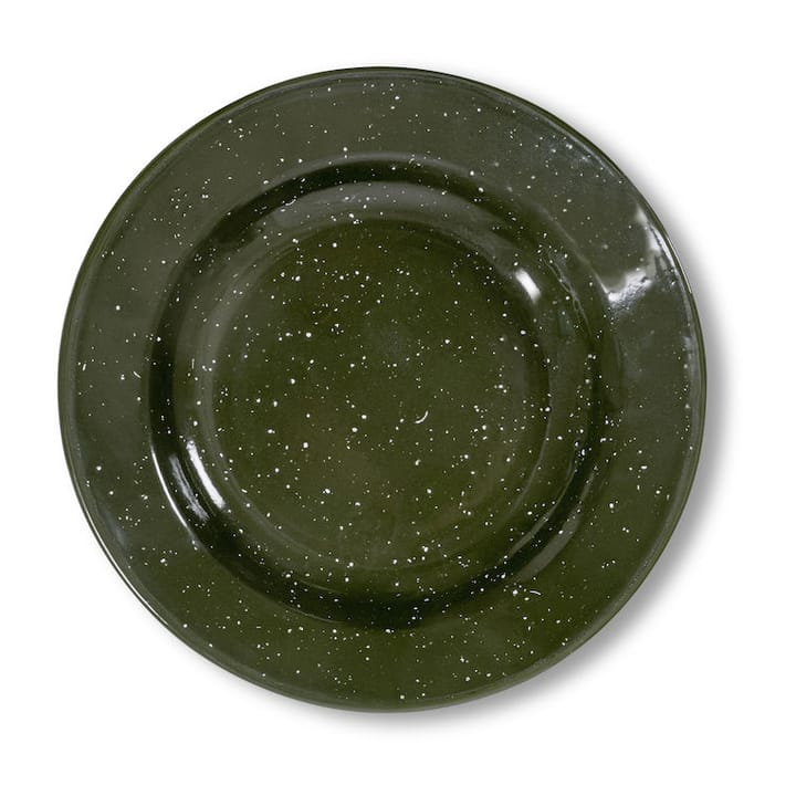 Doris enamel プレート Ø20 cm - Green - Sagaform | サガフォルム