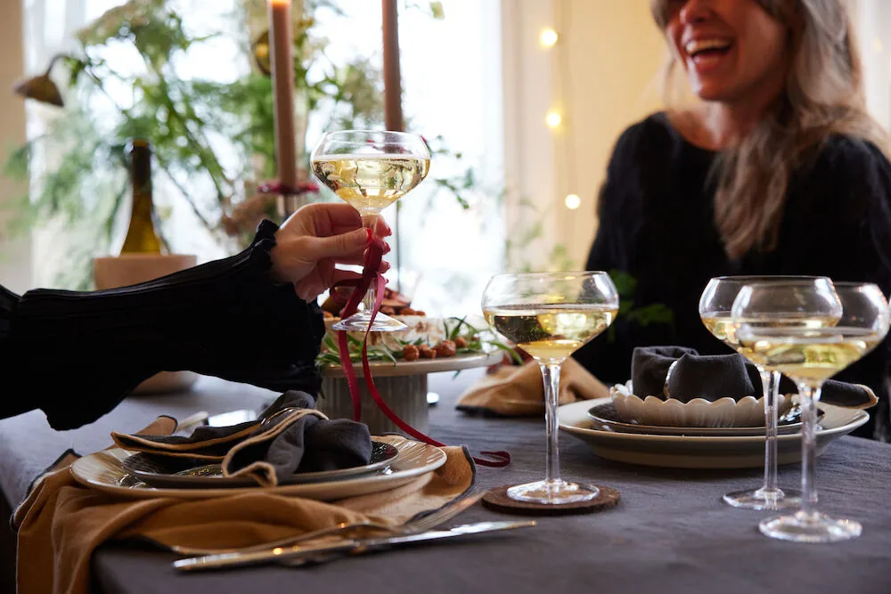 Edith テーブルクロス 150x280 cm, Gray Sagaform | サガフォルム