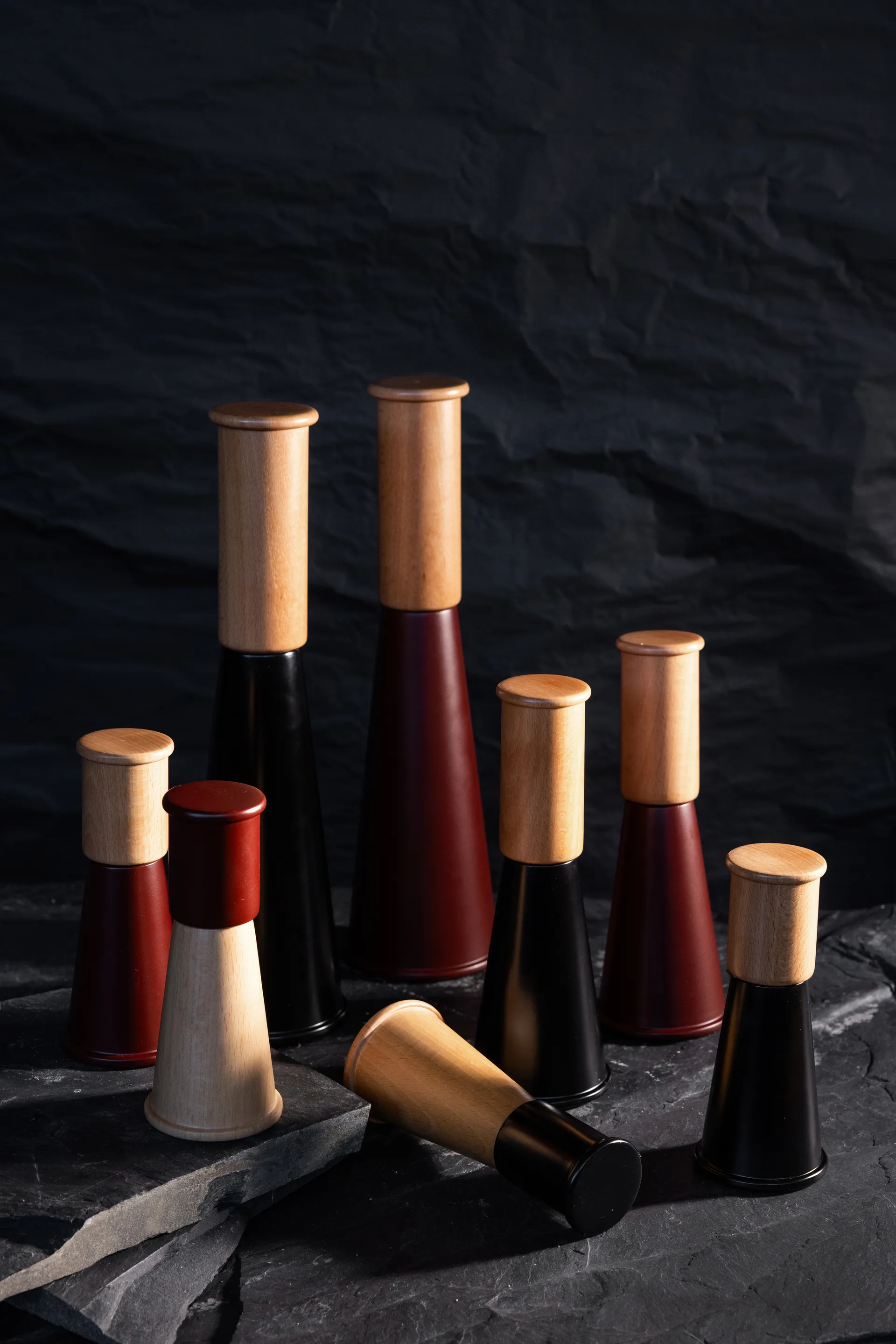 Gherkin ソルト & ペッパーグラインダー L 32 cm, Red-brown Sagaform | サガフォルム