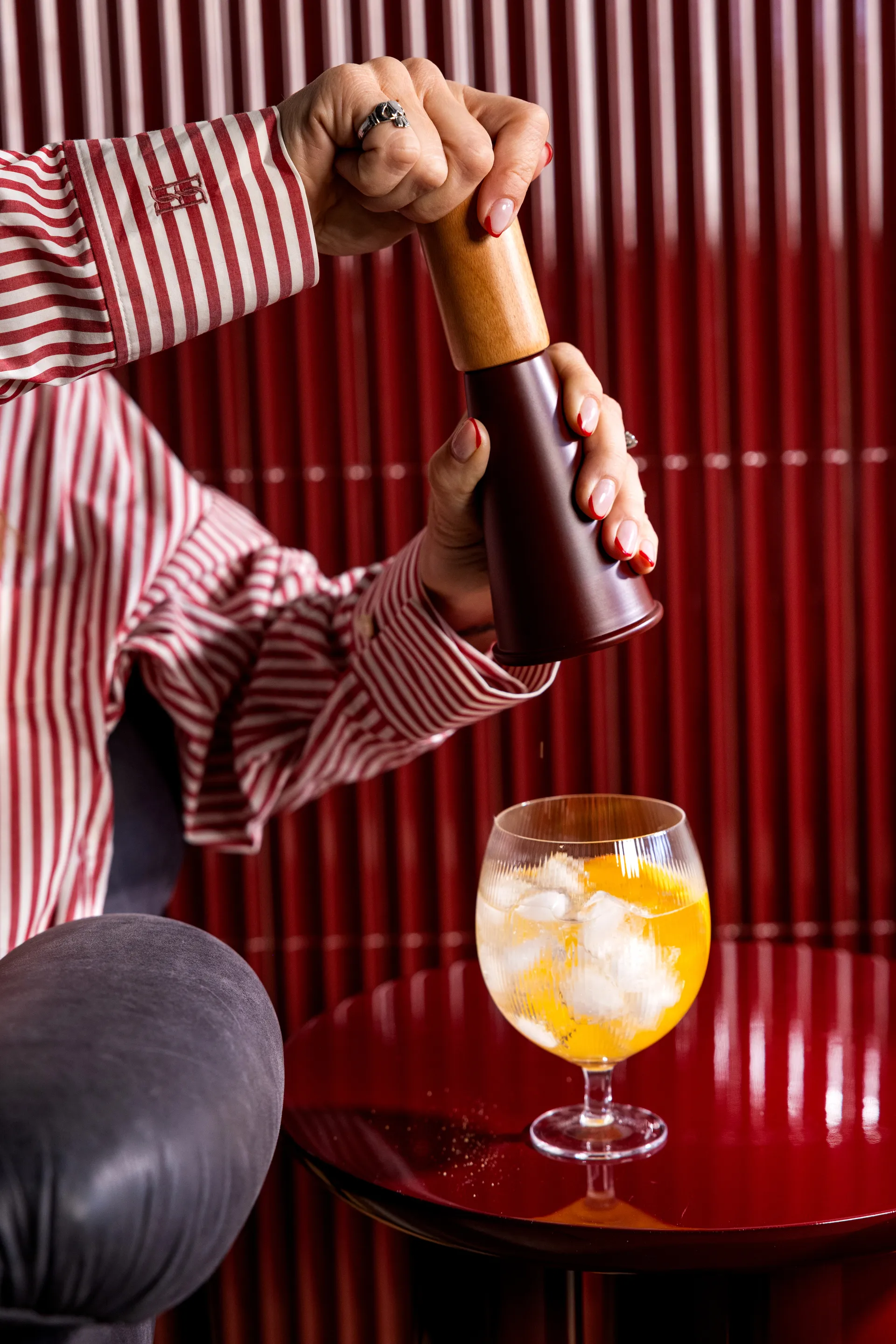 Gurken ソルト & ペッパーグラインダー M 20.5 cm, Red-brown Sagaform | サガフォルム