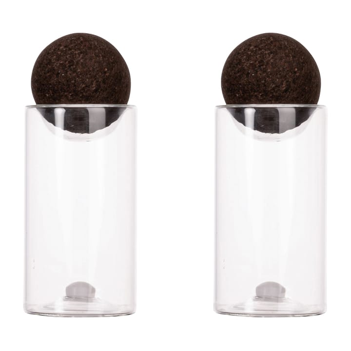 Nature ソルト&ペッパーセット コルクストッパー2個セット - Clear-dark brown - Sagaform | サガフォルム