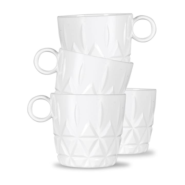 Picknick コーヒーカップ 4パック - White - Sagaform | サガフォルム