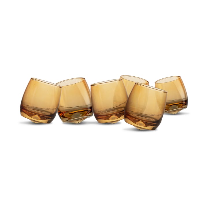 Sagaform ラウンドボトム タンブラー 30 cl 6-pack - Amber - Sagaform | サガフォルム
