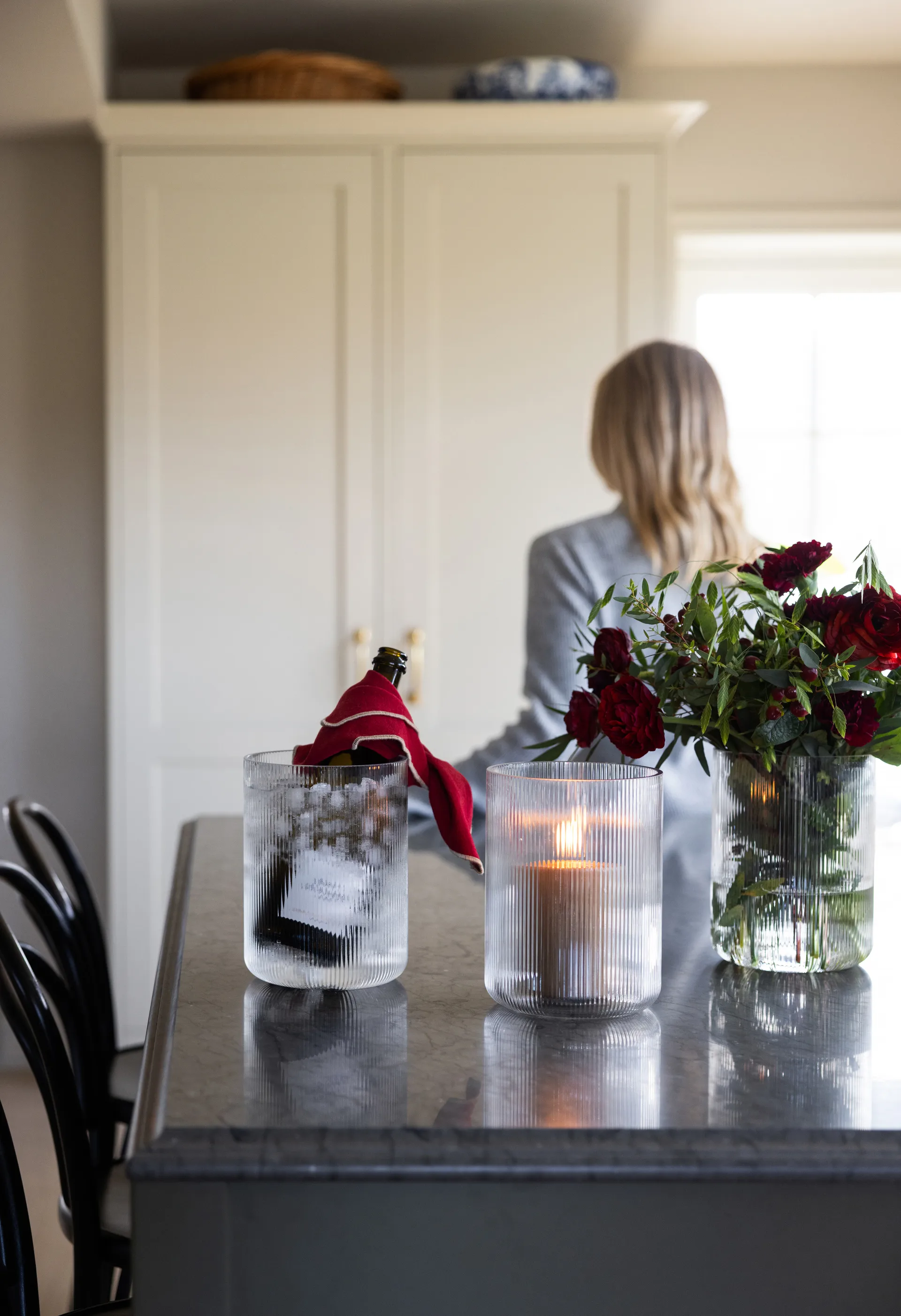 Sagaform Blanka 花瓶 /ワインクーラー Ø15x20 cm, Clear Sagaform | サガフォルム