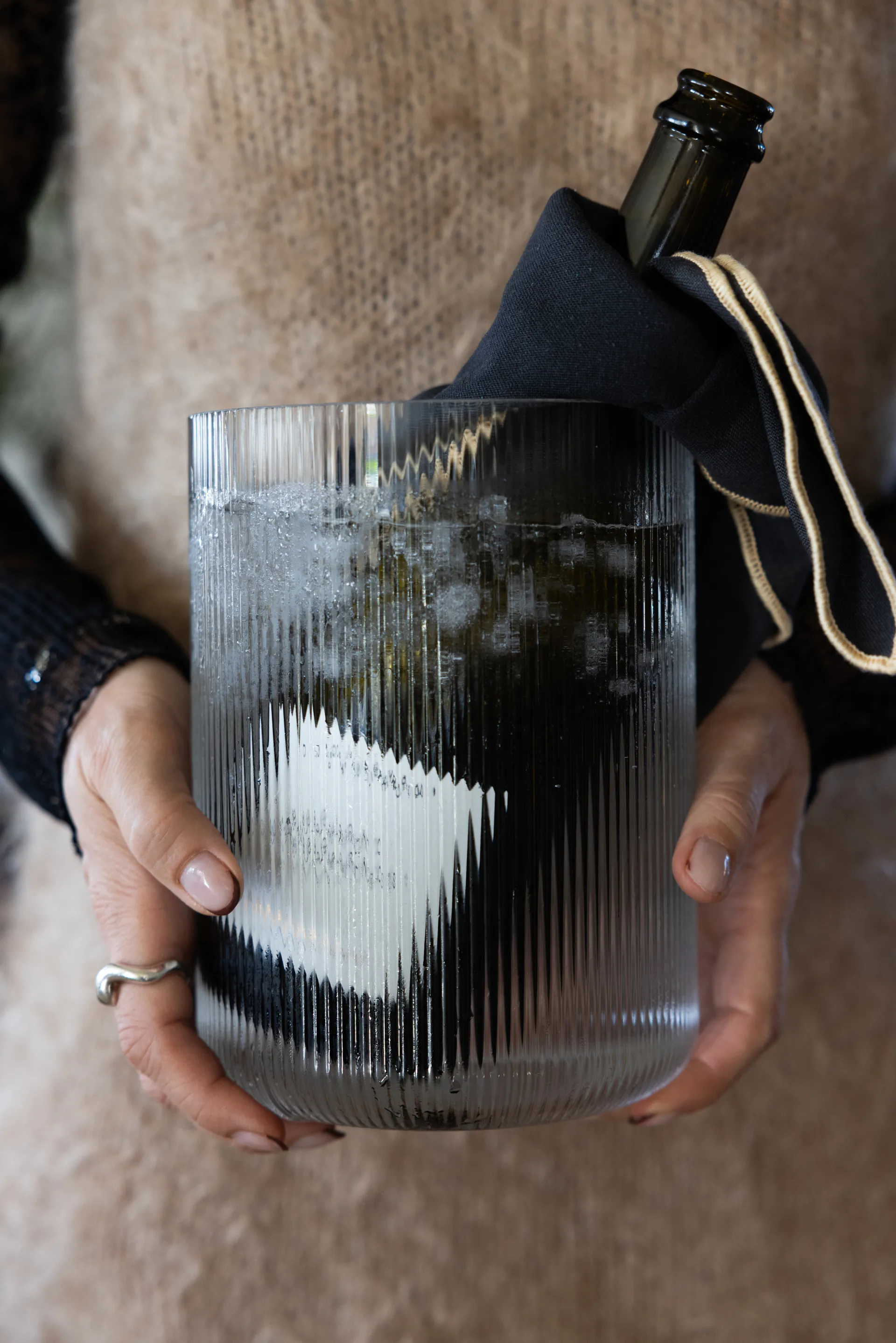 Sagaform Blanka 花瓶 /ワインクーラー Ø15x20 cm, Clear Sagaform | サガフォルム