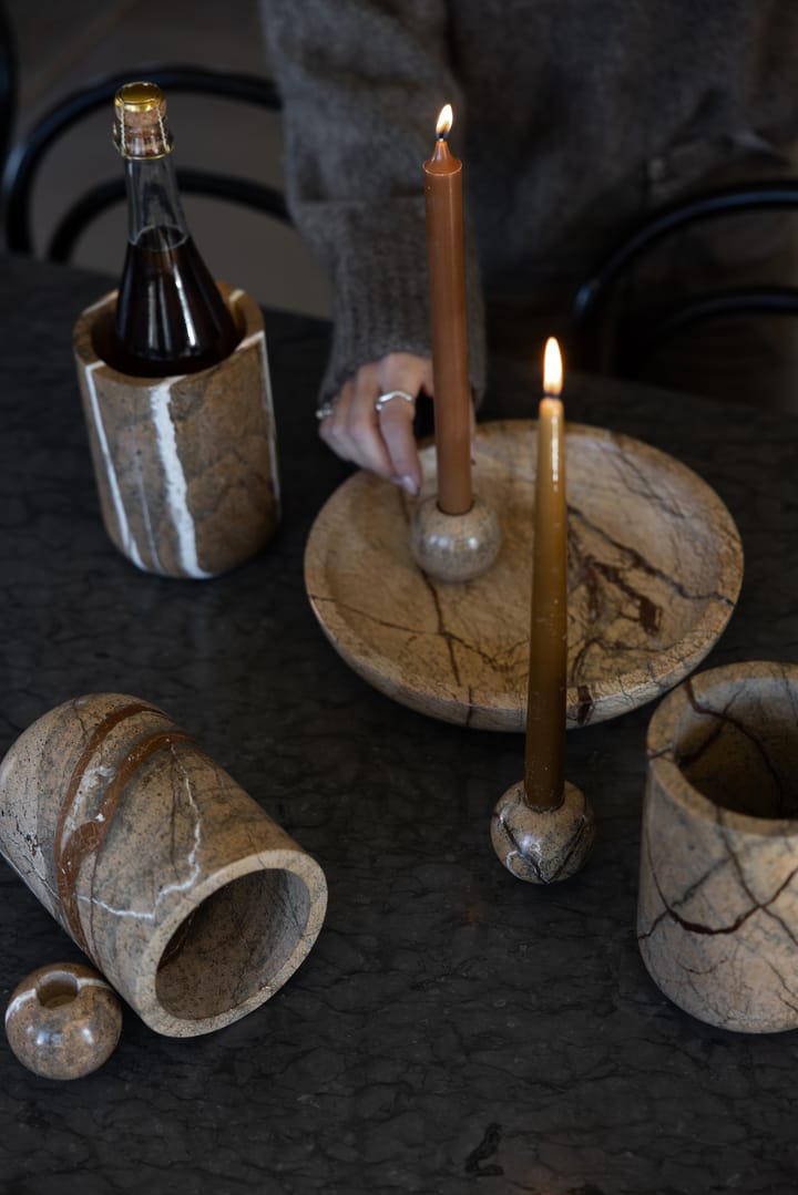 Stone ボウル L Ø28 cm, Brown forest marble Sagaform | サガフォルム