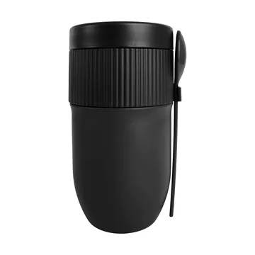 Ted フードジャー ヨーグルトマグ スプーン付き - Black, 32 cl - Sagaform | サガフォルム