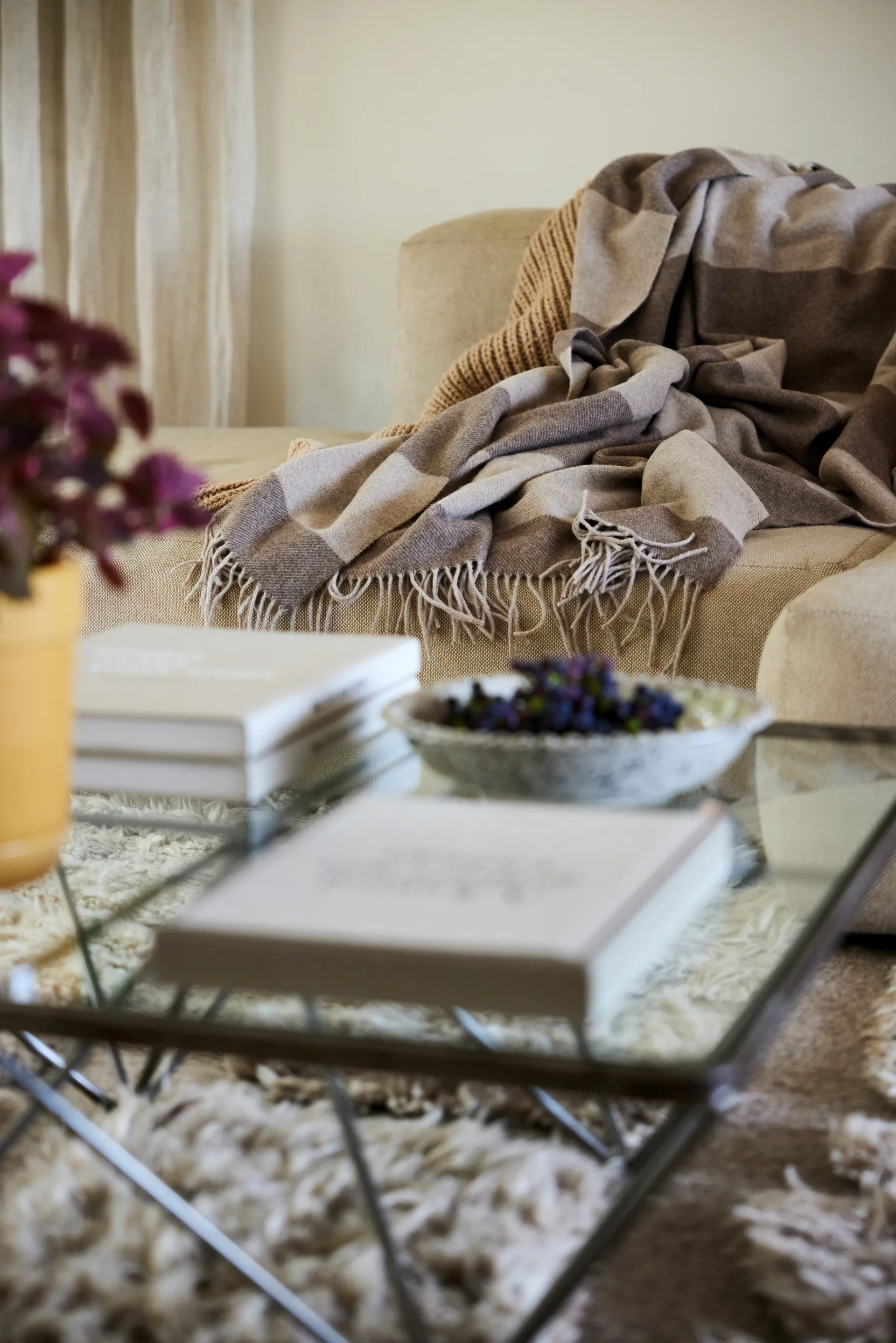 Ulle ウールスロー, Beige-brown Sagaform | サガフォルム