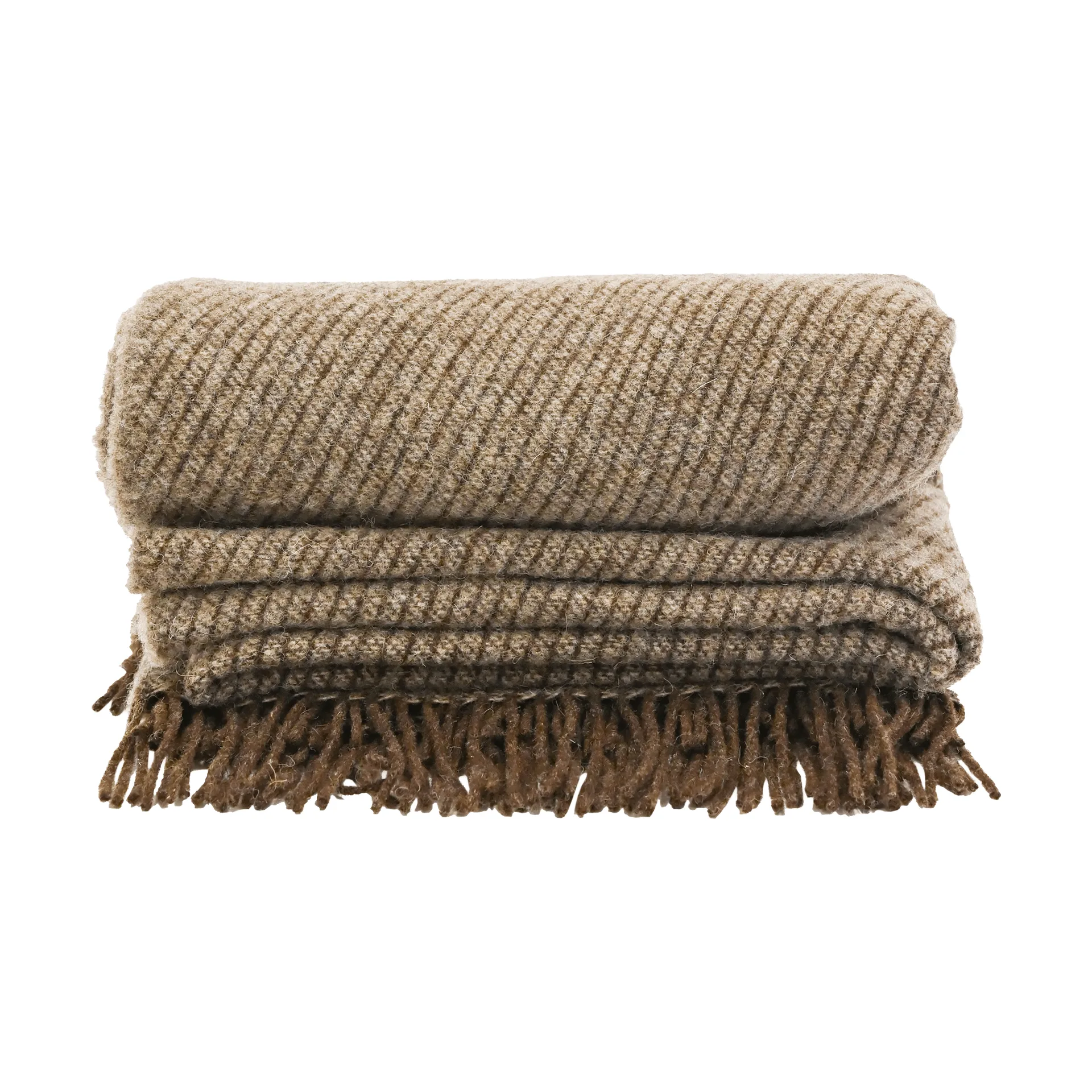 Ulli ブランケット 130x170 cm, Brown striped Sagaform | サガフォルム