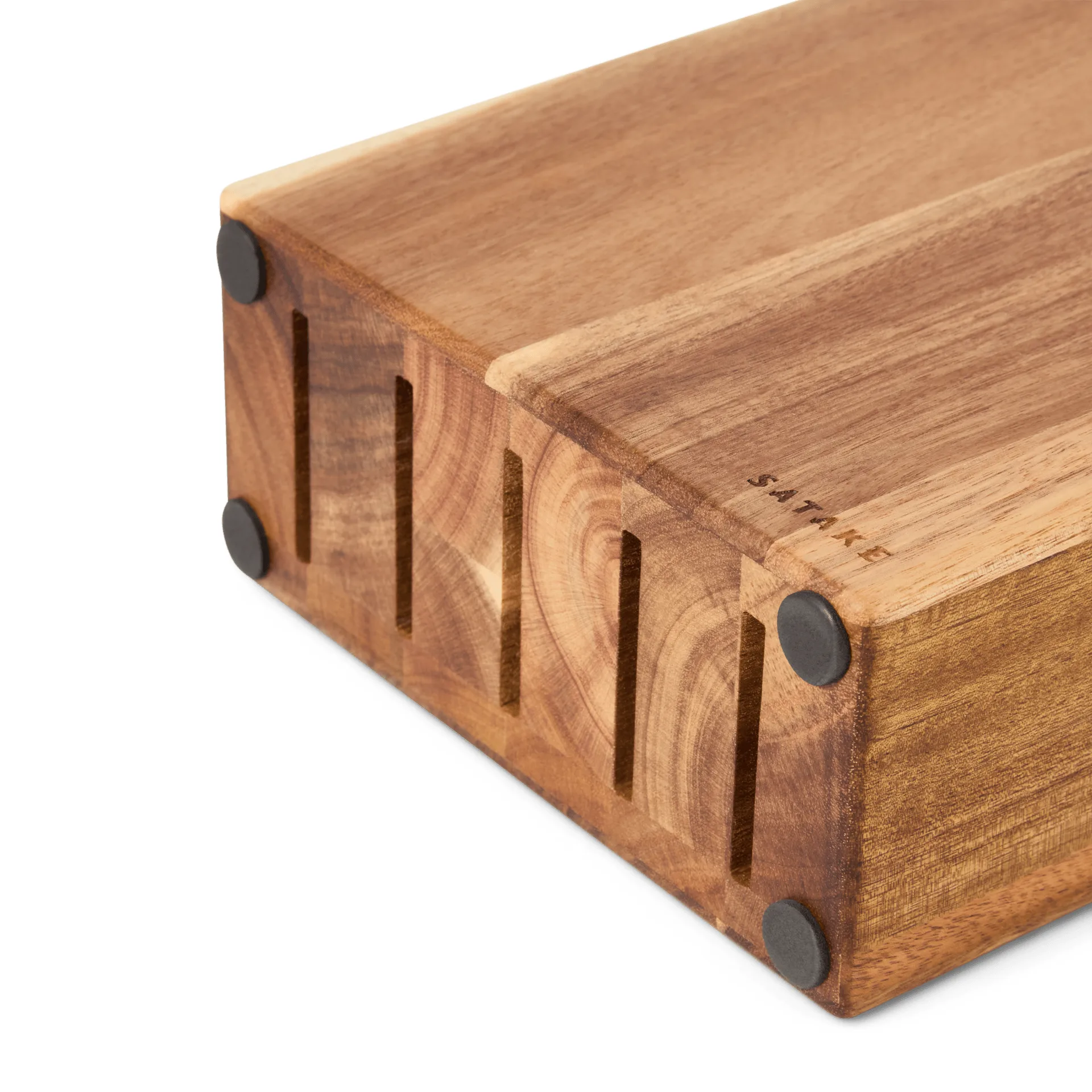 Satake ナイフスタンド, アカシア 包丁 5本セット 22.8x18x8 cm Satake | セタケ
