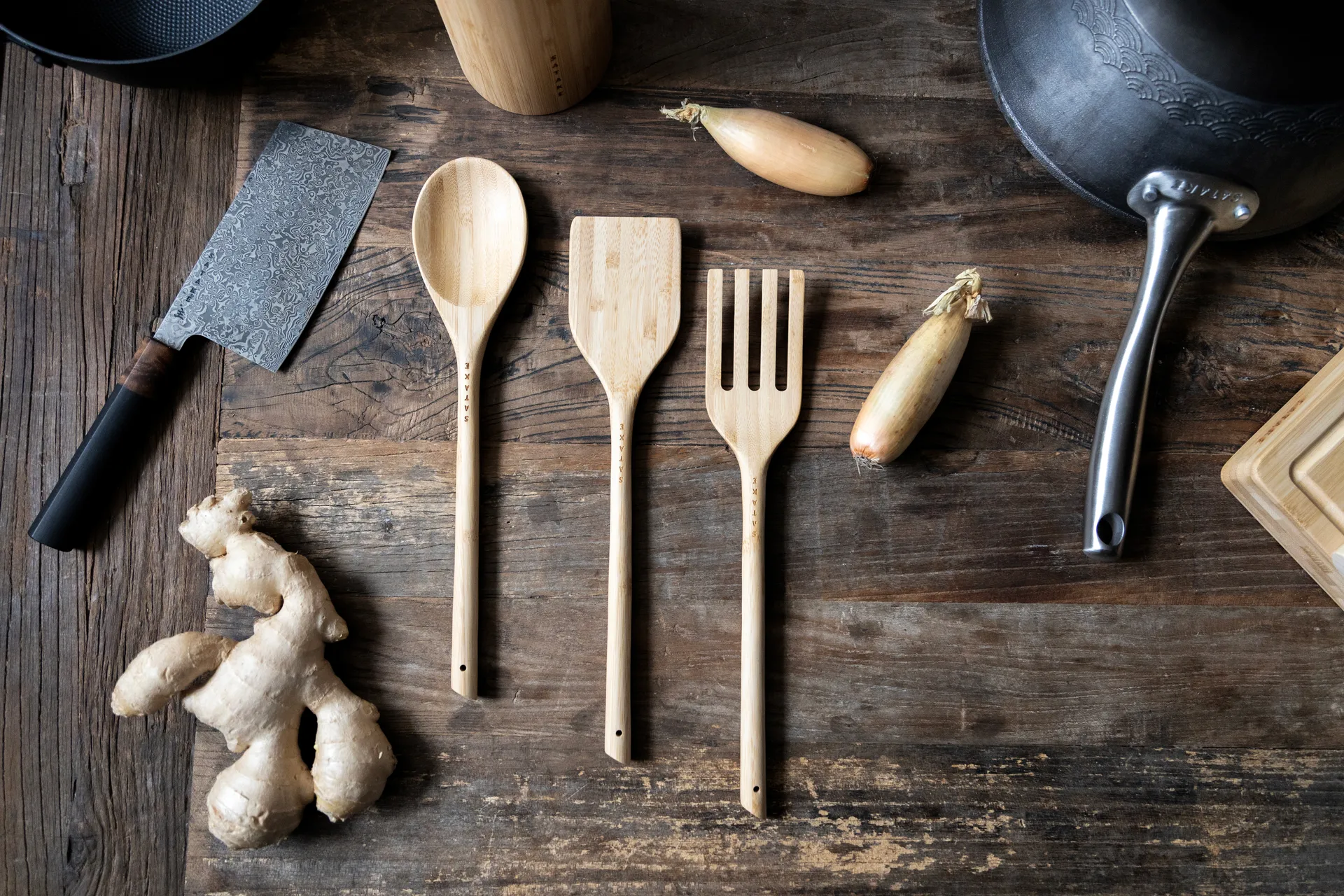 Satake ユーテンシルセット, Bamboo, 3 pieces Satake | セタケ