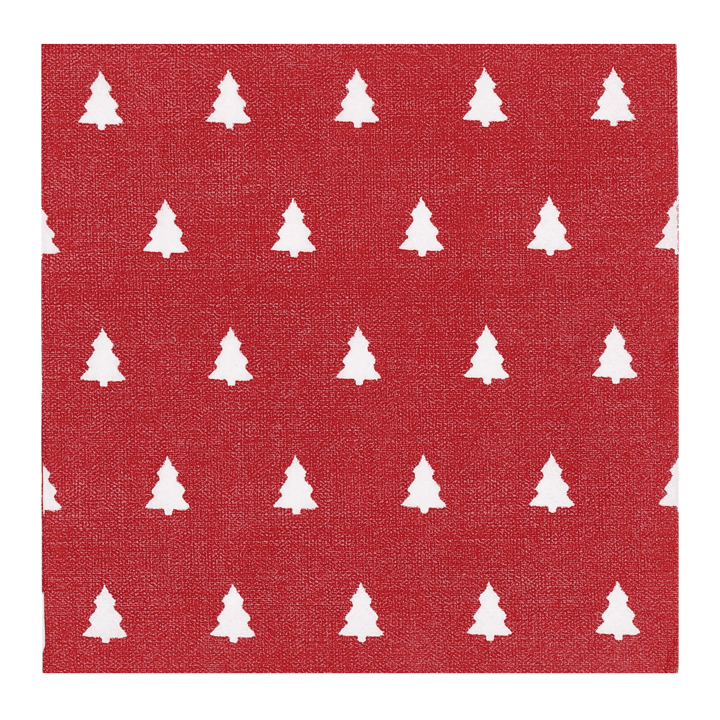 リネン ツリーナプキン 33x33 cm 20枚 - Red - Scandi Essentials | スカンジエッセンシャルズ