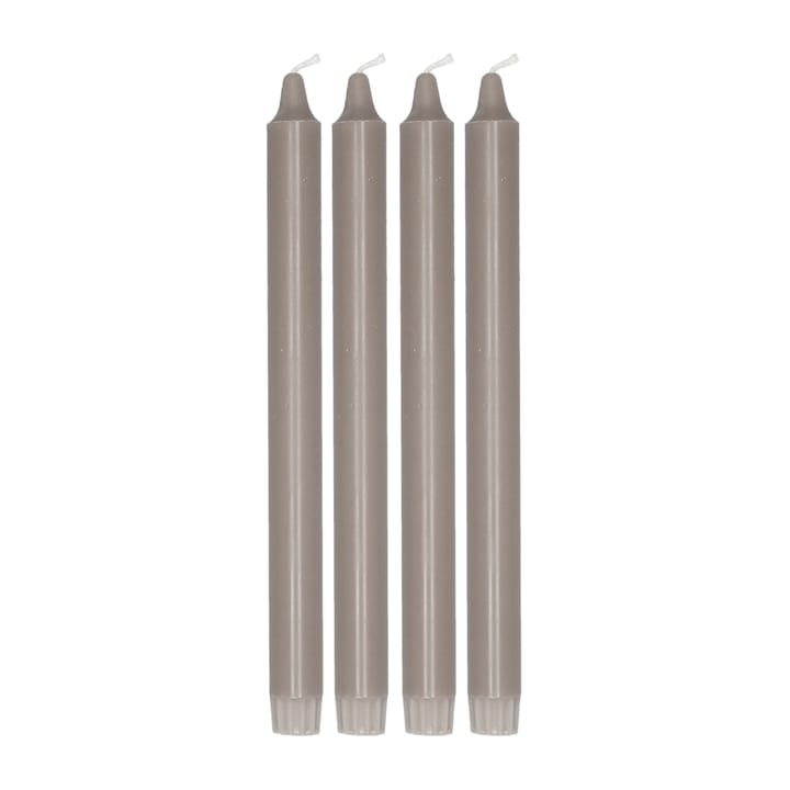 Ambiance テーパードキャンドル 4本セット 27 cm - Taupe - Scandi Essentials | スカンジエッセンシャルズ