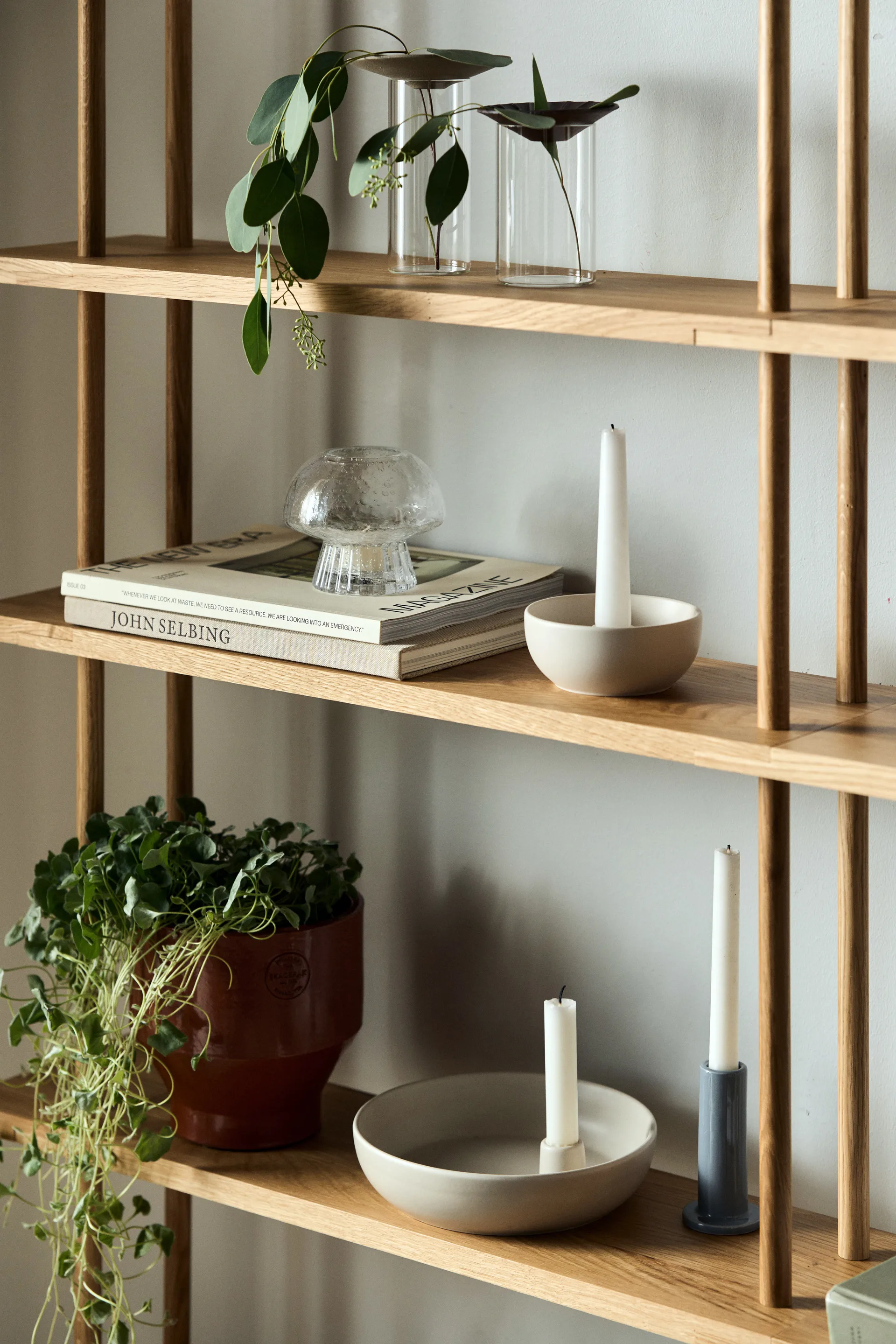 Ambiance テーパードキャンドル 4本セット 27 cm, White Scandi Essentials | スカンジエッセンシャルズ