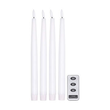 Bright LEDキャンドル 28.5 cm 4パック リモコン付き  - White - Scandi Essentials | スカンジエッセンシャルズ