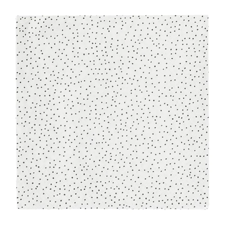 Grain ナプキン 33x33 cm 20枚 - white-black - Scandi Essentials | スカンジエッセンシャルズ