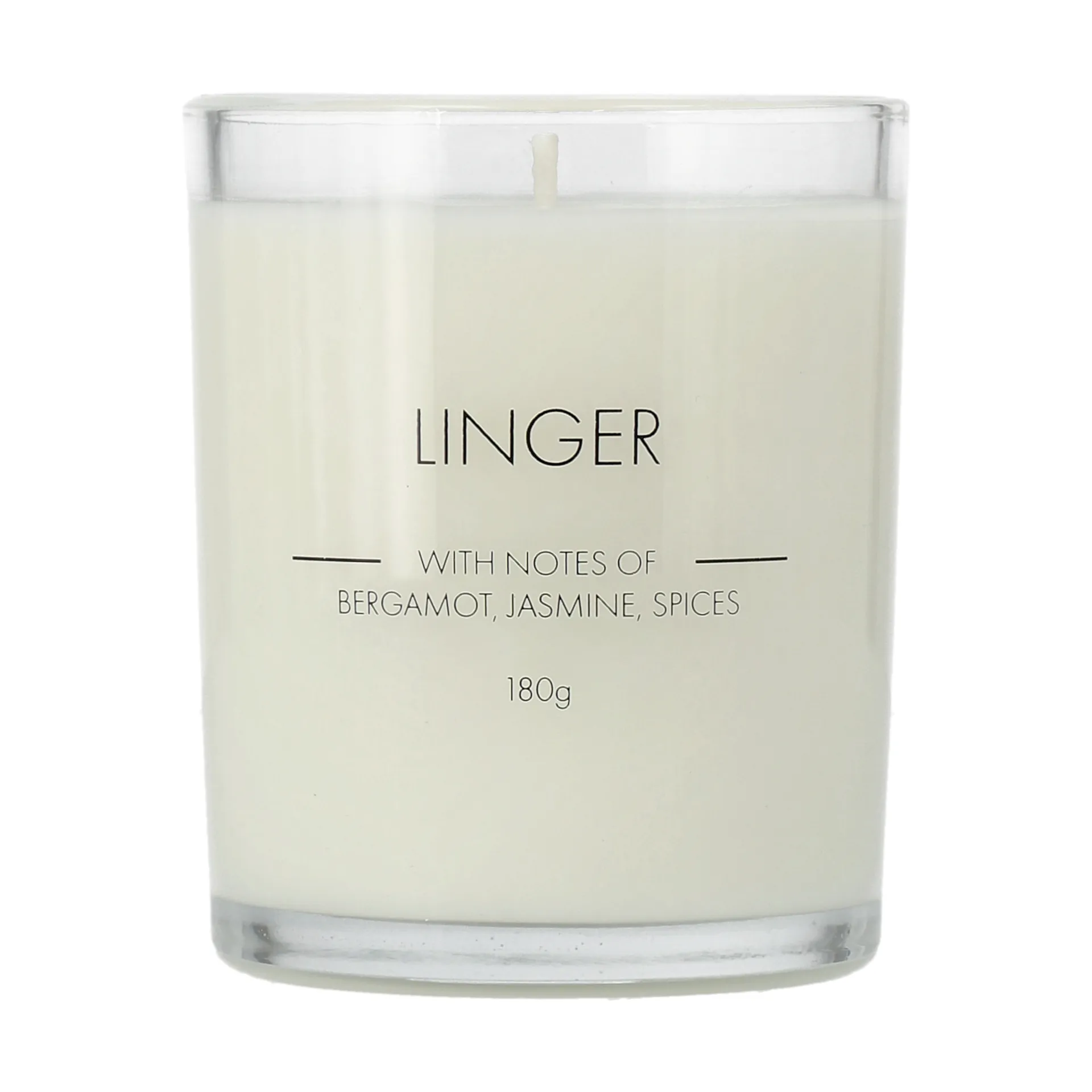 Linger センティッドキャンドル, 180 g Scandi Essentials | スカンジエッセンシャルズ
