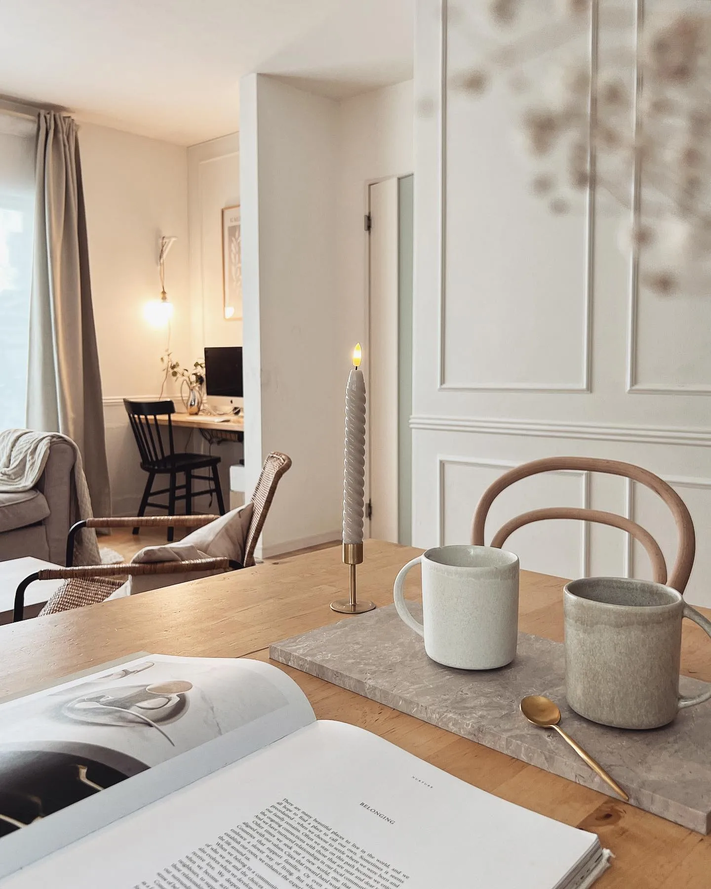 Twisted LEDキャンドル 25 cm 2パック, Beige Scandi Essentials | スカンジエッセンシャルズ