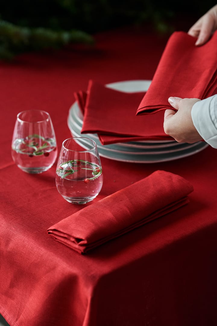クリーン テーブルクロス 145 x 250 cm, Red Scandi Living | スカンジリビング