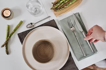 クリーン ナプキン 45 x 45 cm 4パック - dusty green - Scandi Living | スカンジリビング