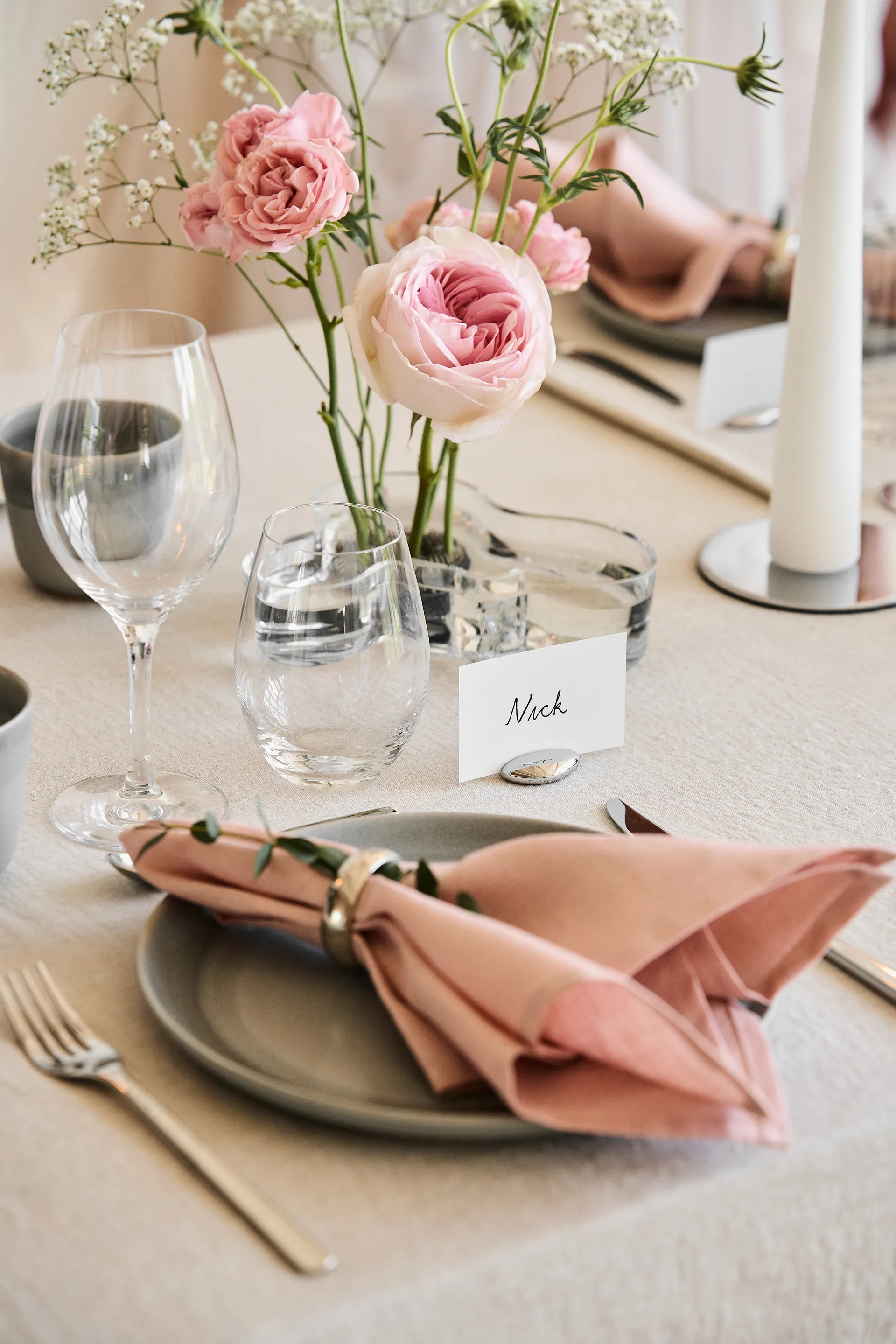 クリーン ナプキン 45 x 45 cm 4パック, dusty rose Scandi Living | スカンジリビング