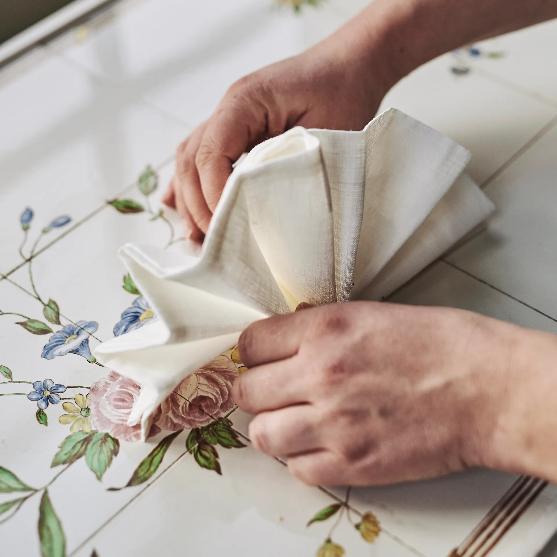 クリーン ナプキン 45 x 45 cm 4パック, white Scandi Living | スカンジリビング