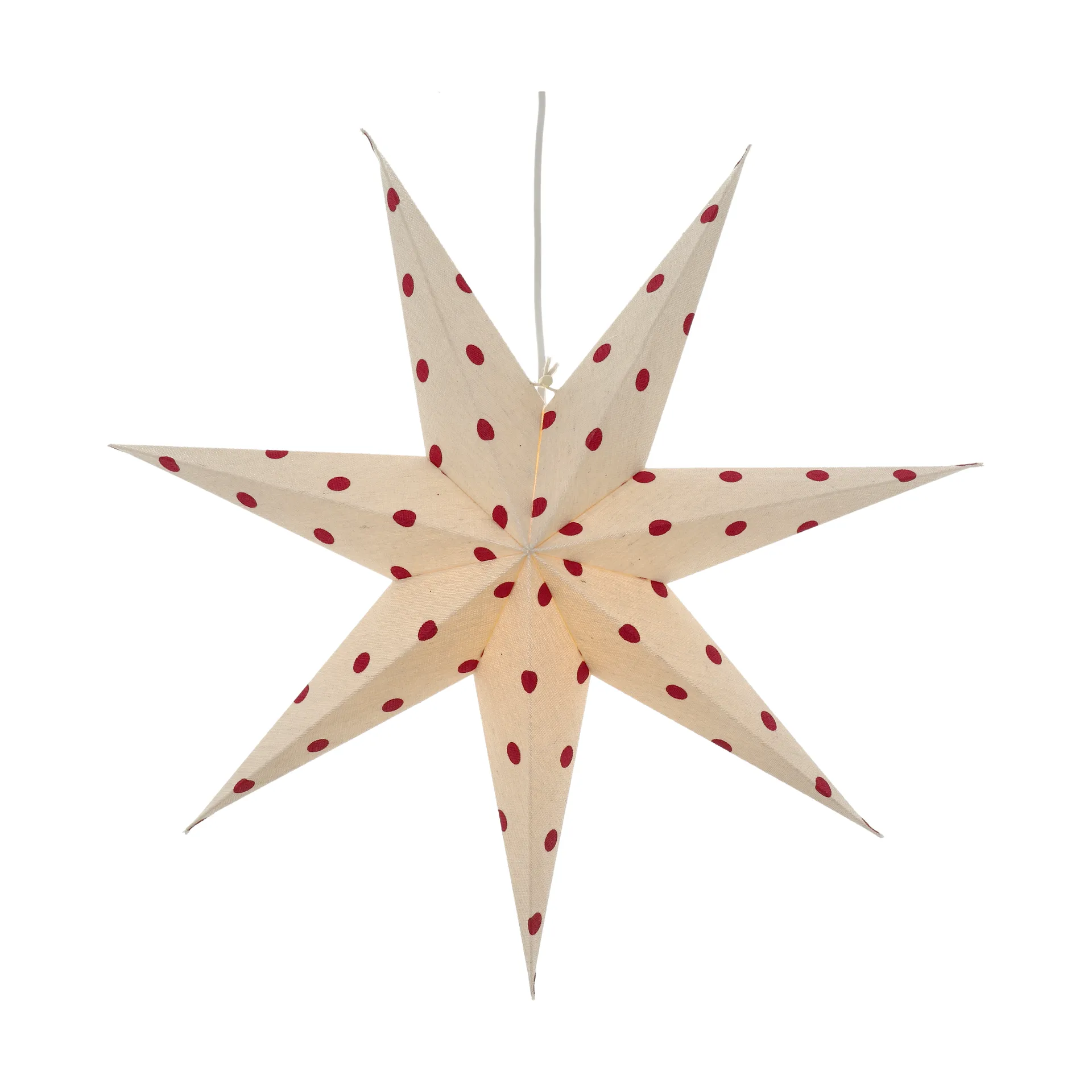 Bare アドベントスター white-red dots, 60 cm Scandi Living | スカンジリビング