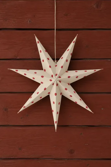 Bare アドベントスター white-red dots - 60 cm - Scandi Living | スカンジリビング
