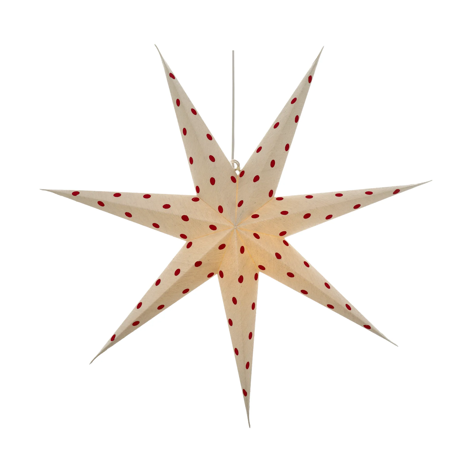 Bare アドベントスター white-red dots, 80 cm Scandi Living | スカンジリビング