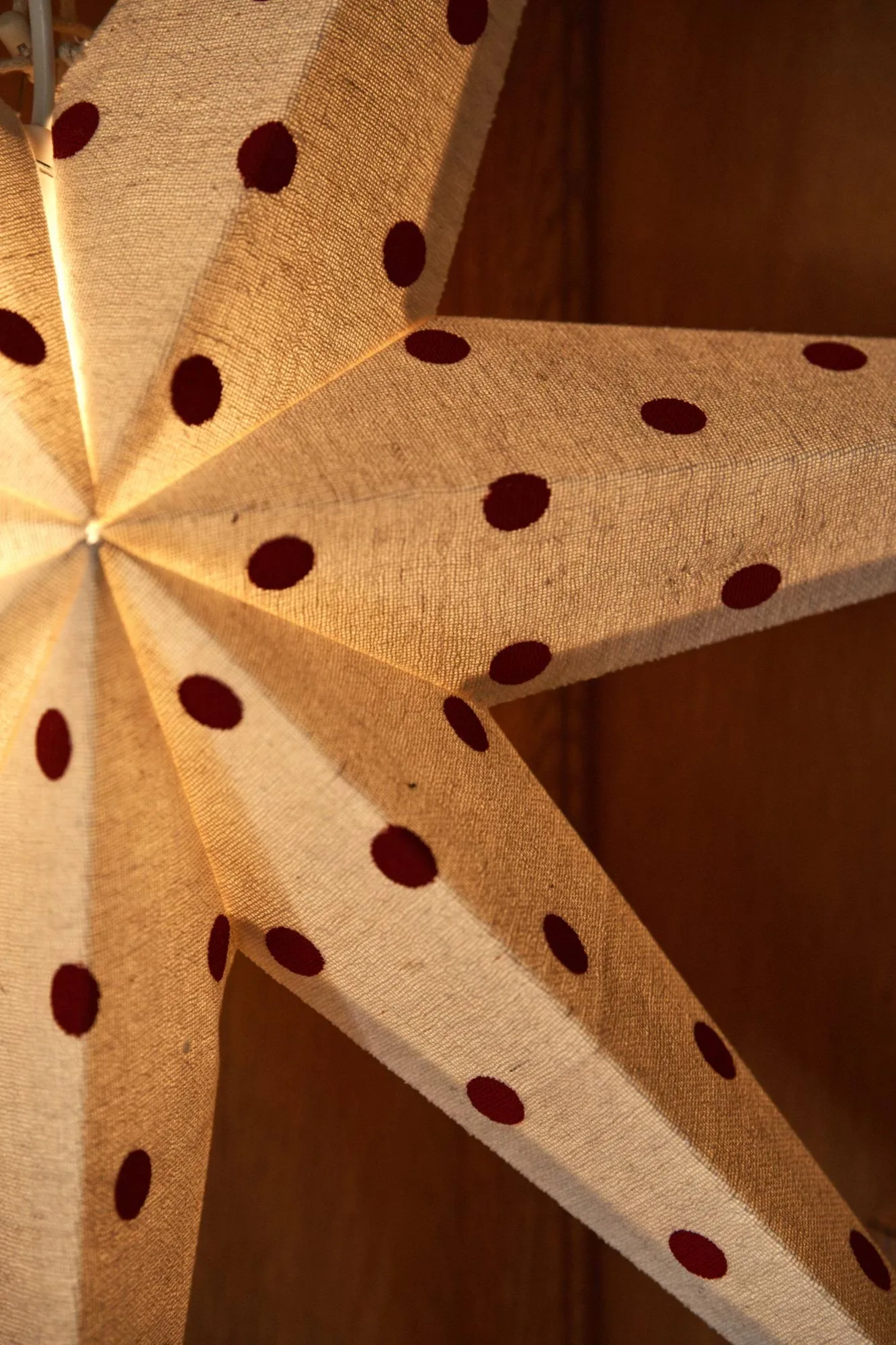 Bare アドベントスター white-red dots, 80 cm Scandi Living | スカンジリビング