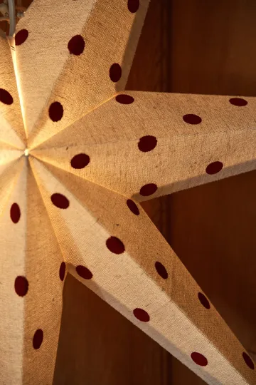 Bare アドベントスター white-red dots - 80 cm - Scandi Living | スカンジリビング