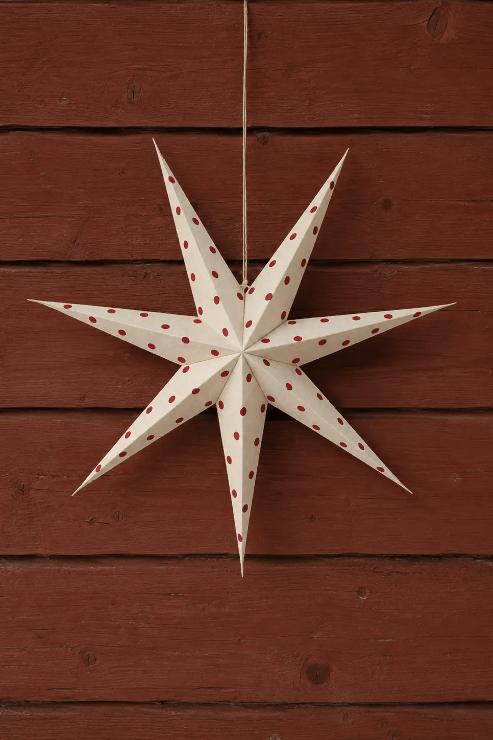 Bare アドベントスター white-red dots, 80 cm Scandi Living | スカンジリビング