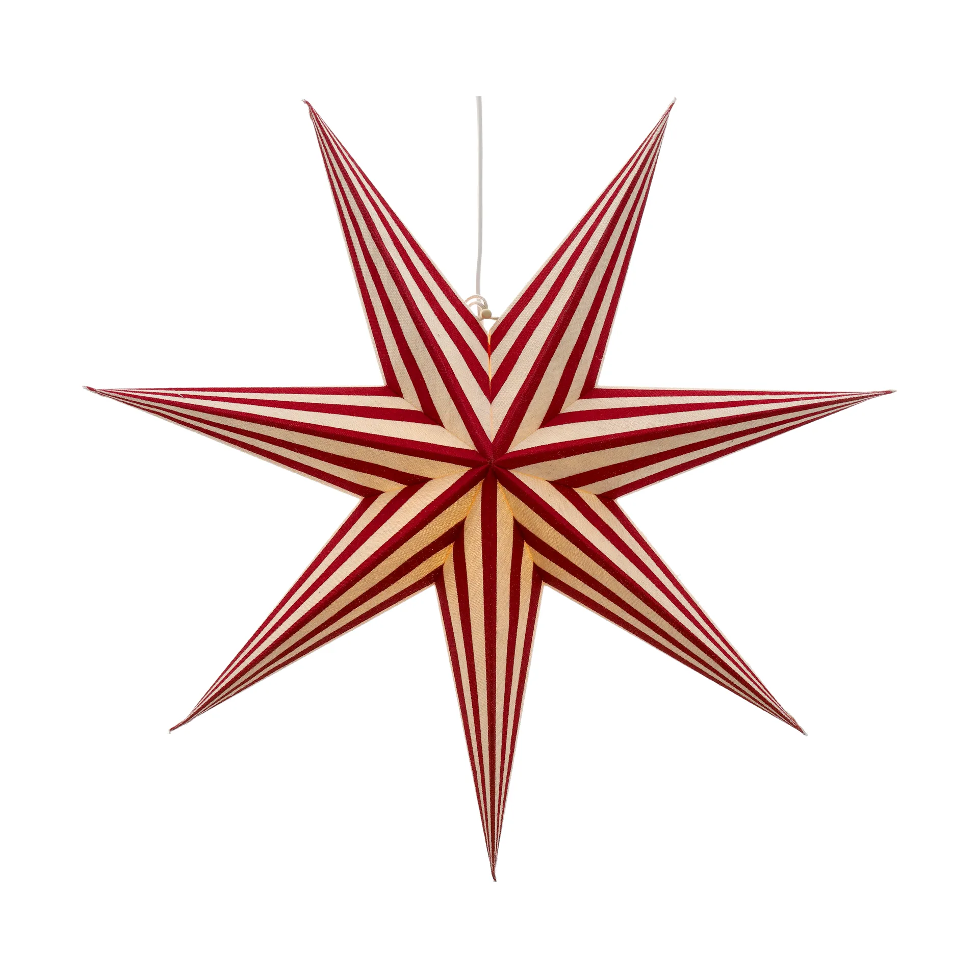 Bare アドベントスター white-red stripes, 60 cm Scandi Living | スカンジリビング