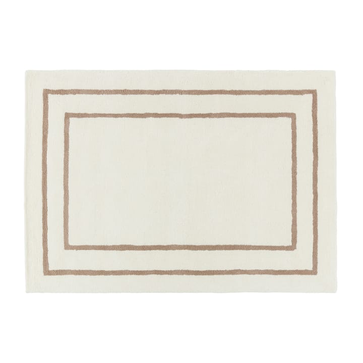 Borders ウールカーペット white-beige - 170x240 cm - Scandi Living | スカンジリビング