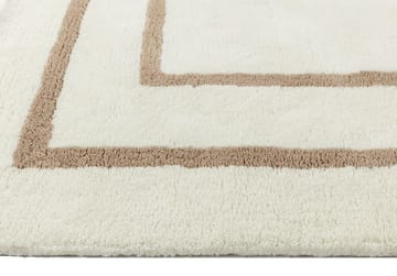 Borders ウールカーペット - White-beige 170x240 cm - Scandi Living | スカンジリビング