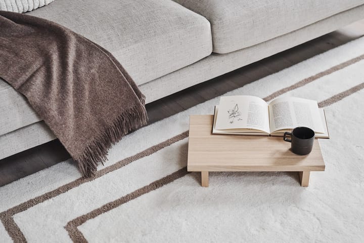 Borders ウールカーペット, White-beige 170x240 cm Scandi Living | スカンジリビング