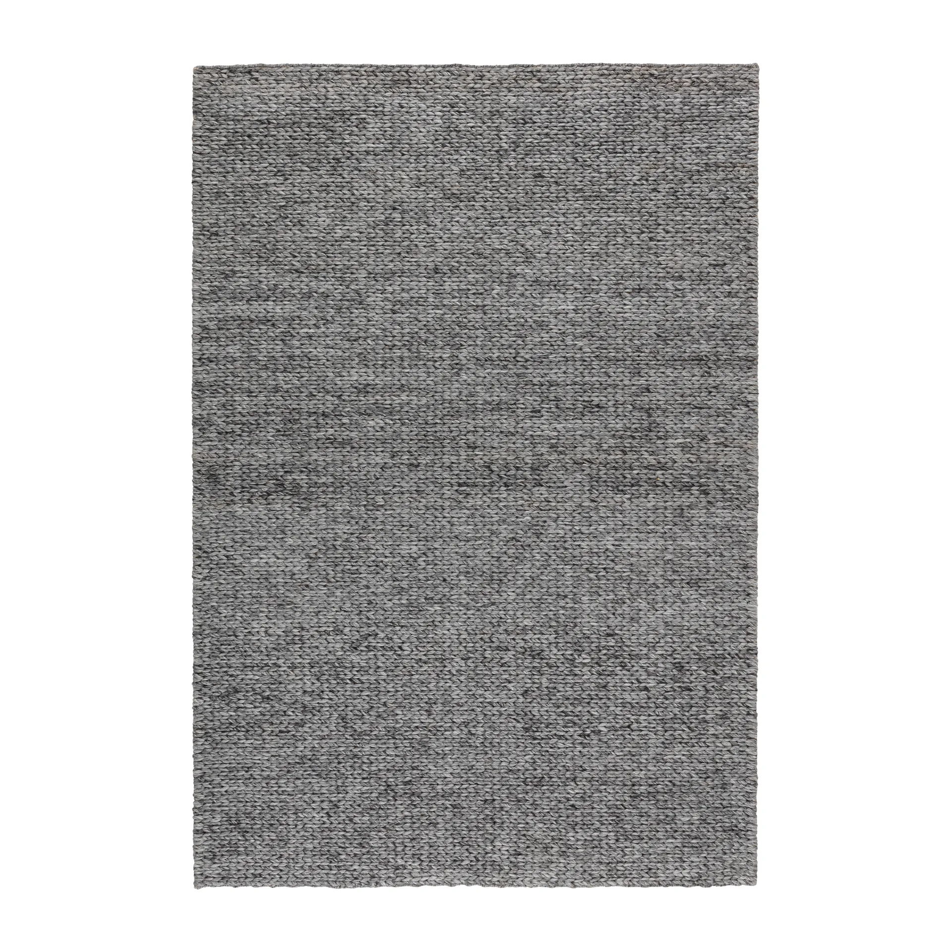 Braided ウールカーペット dark grey, 170x240 cm Scandi Living | スカンジリビング