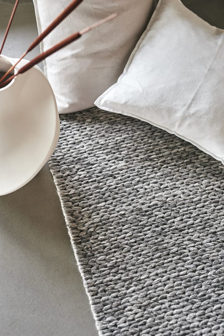 Braided ウールカーペット natural grey - 170x240 cm - Scandi Living | スカンジリビング