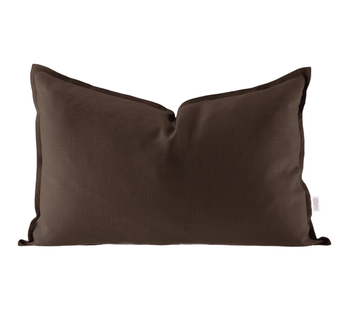 Calm クッションカバー リネン40x60 cm - Chocolate Brown - Scandi Living | スカンジリビング