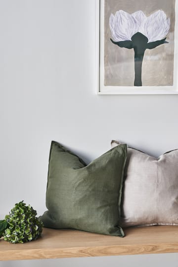 Calm クッションカバー リネン50x50 cm - Forest Green - Scandi Living | スカンジリビング
