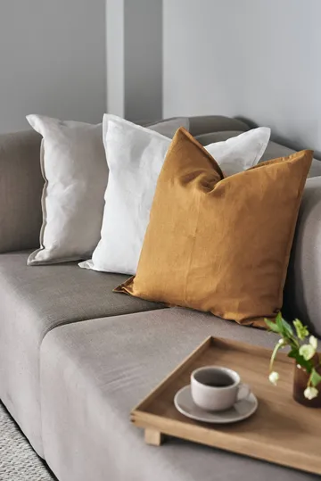 Calm クッションカバー リネン50x50 cm - Mustard - Scandi Living | スカンジリビング