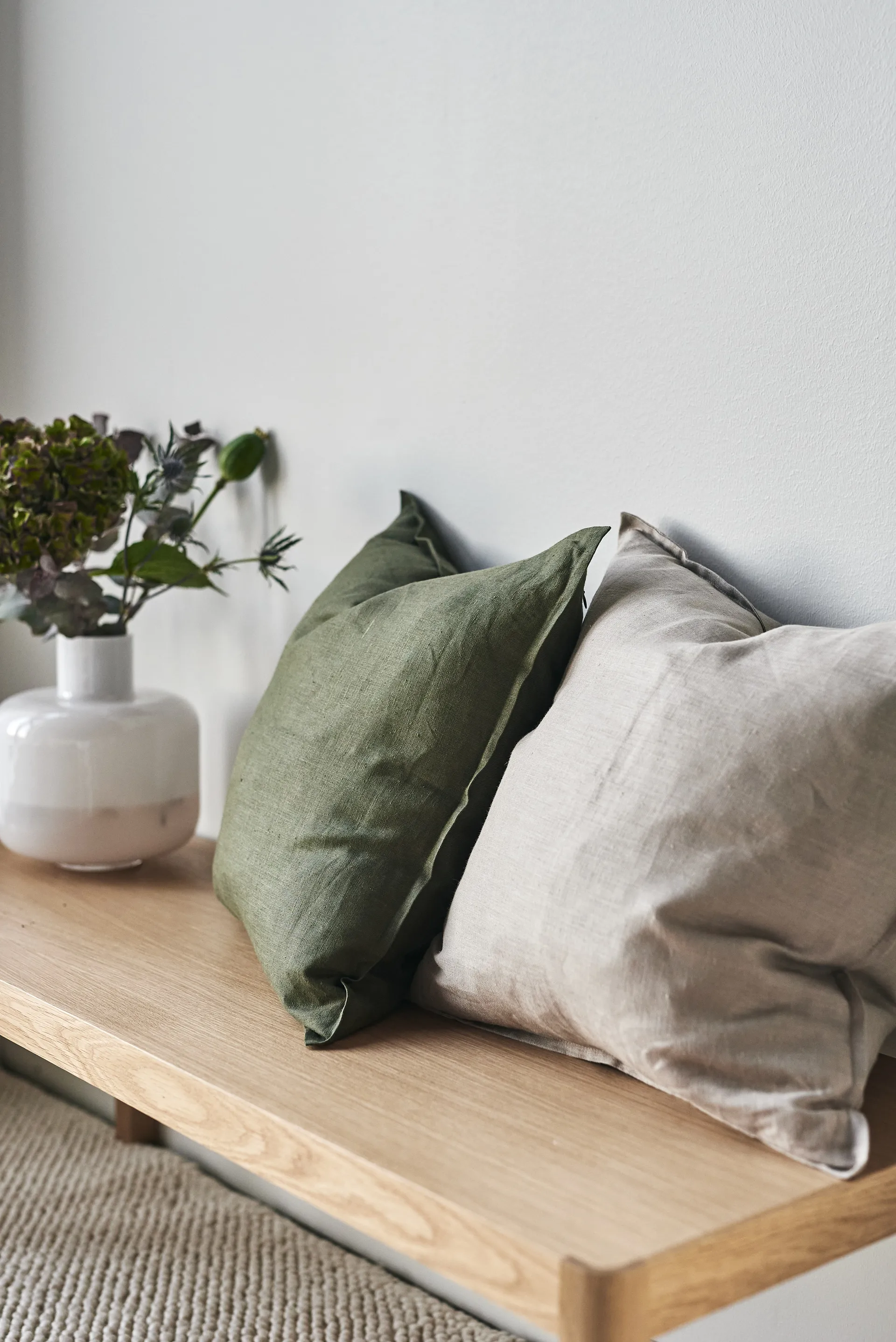 Calm クッションカバー リネン50x50 cm, Sand  Scandi Living | スカンジリビング