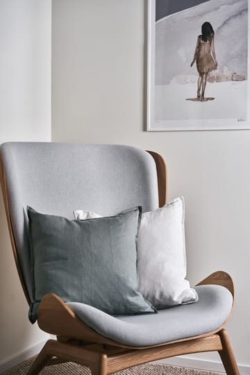 Calm クッションカバー リネン50x50 cm - Smokey Blue - Scandi Living | スカンジリビング
