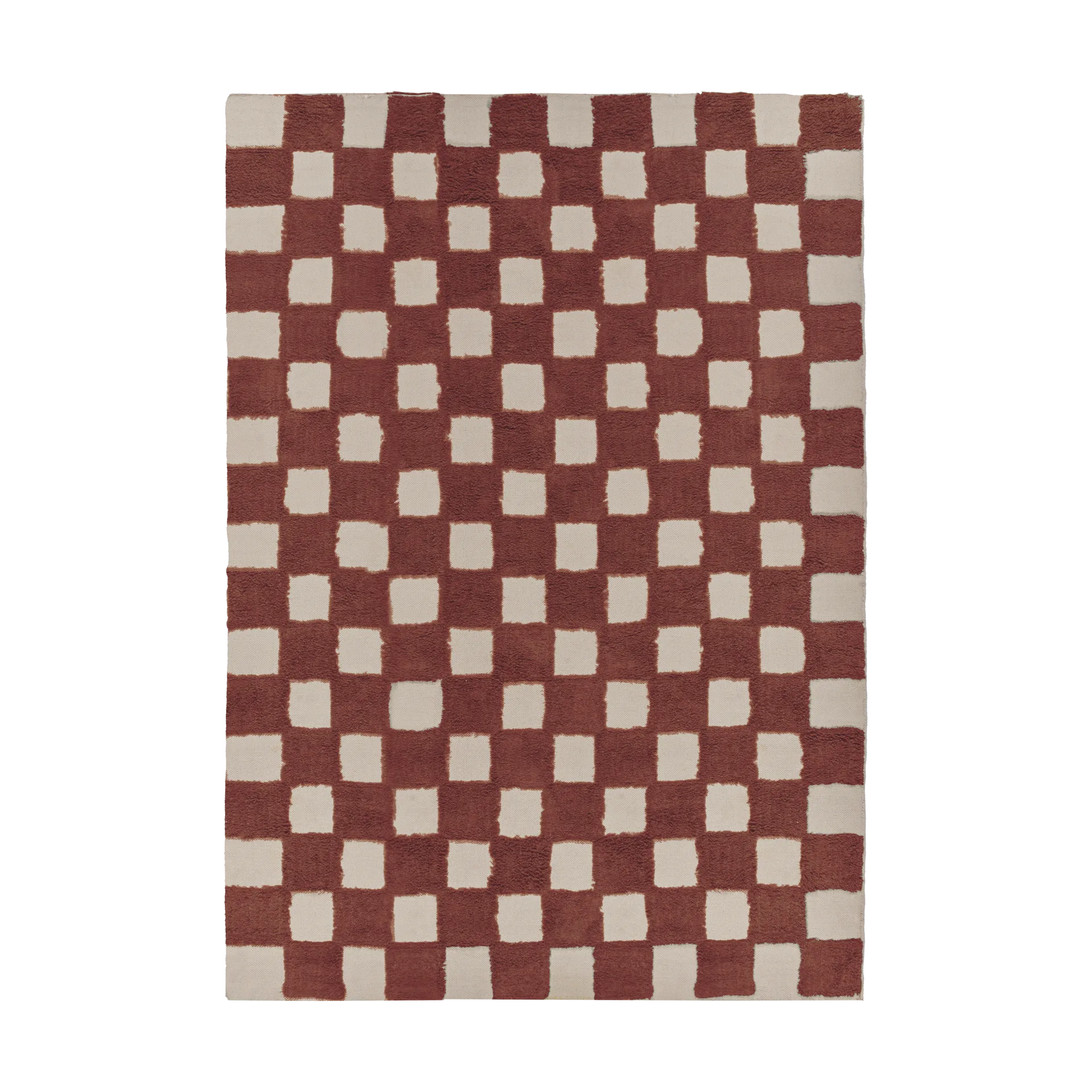 Checker プレイマット 170x240 cm, Rust Scandi Living | スカンジリビング