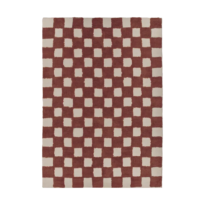 Checker プレイマット 170x240 cm - Rust - Scandi Living | スカンジリビング