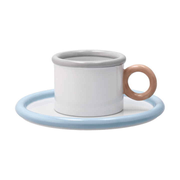 Chunky ソーサー付きカップ, Blue-grey Scandi Living | スカンジリビング